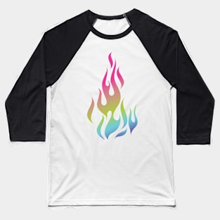 Fire rainbow Baseball T-Shirt